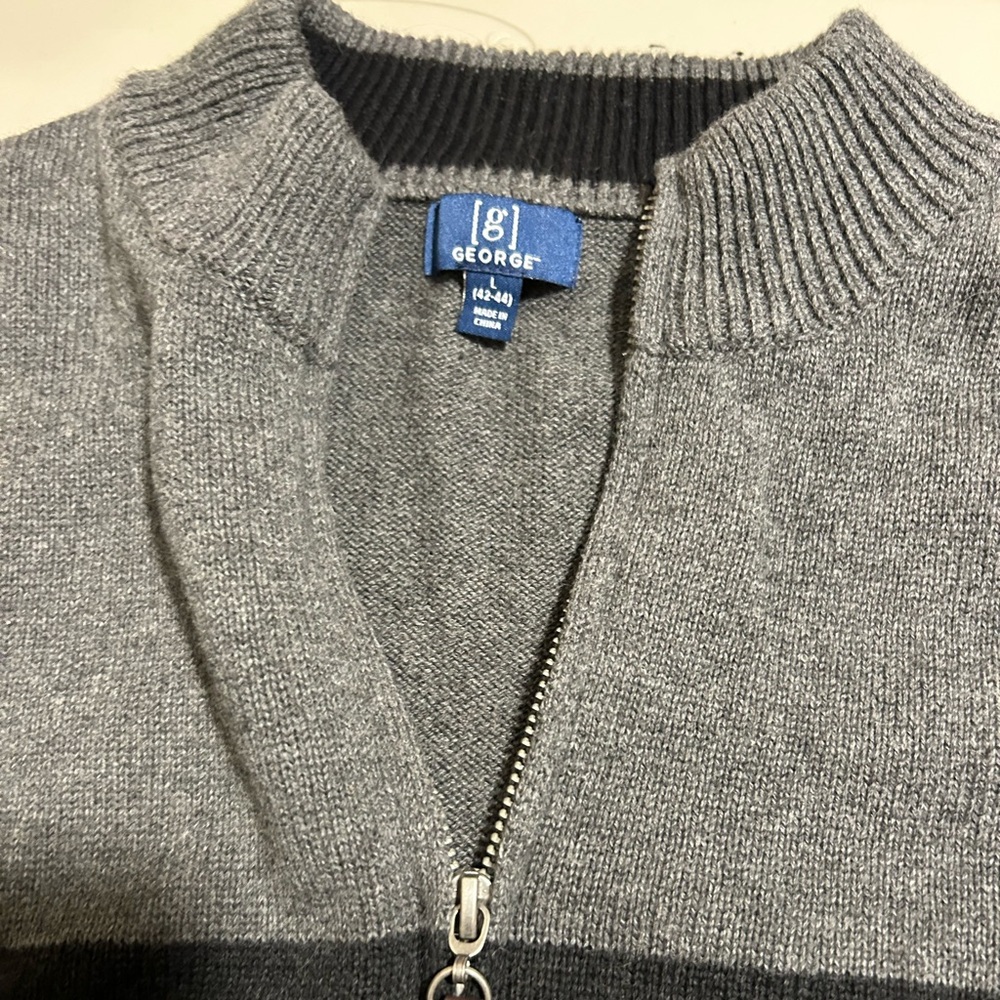 George quarter zip sweater sz 42-44 NWT